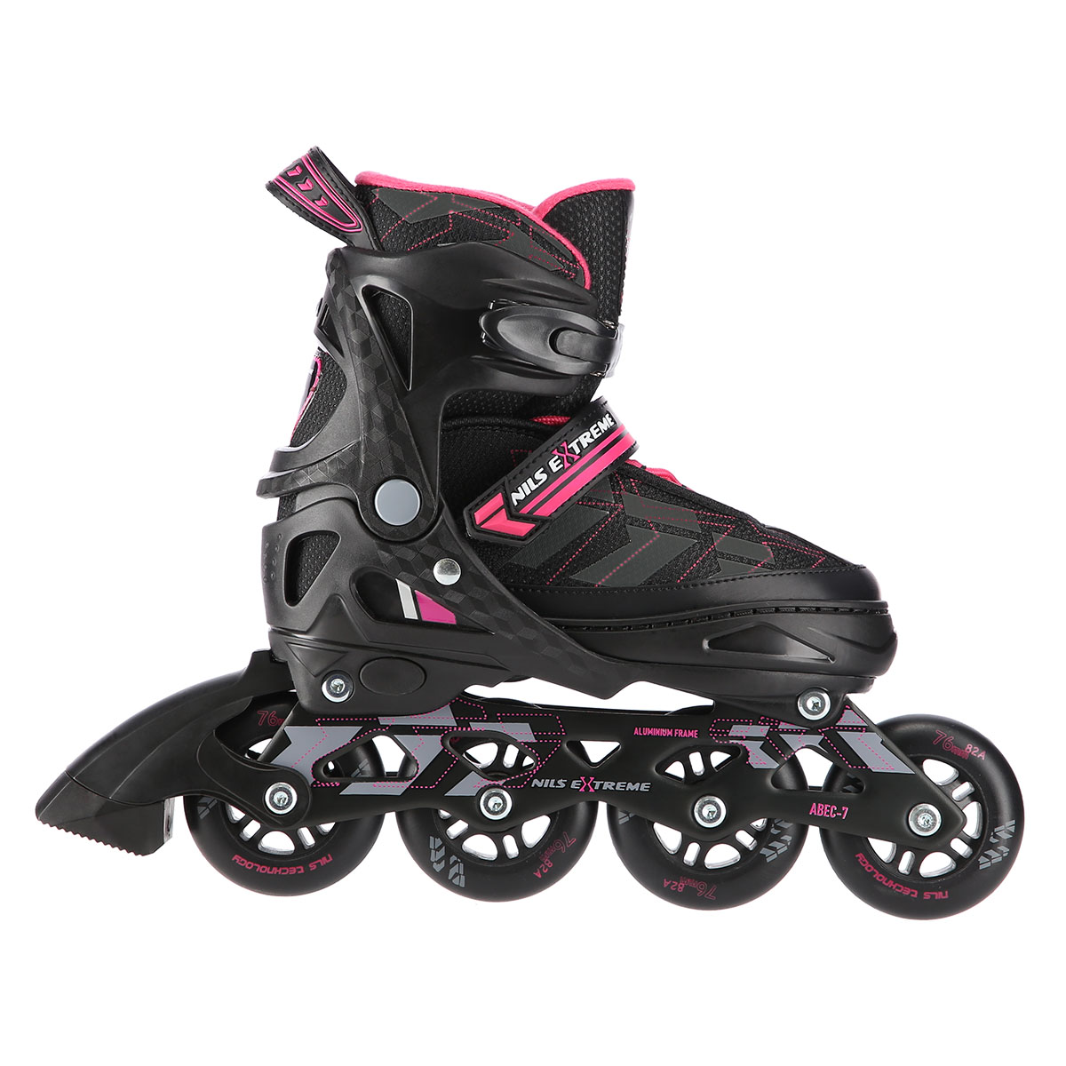Łyżworolki NA11002 Nils Extreme czarno-fioletowe roz. M